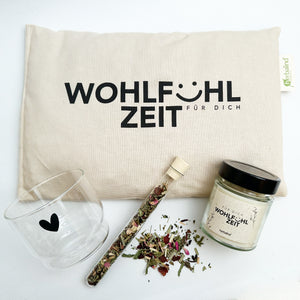 Geschenk-Set Kleine Wohlfühlzeit mit Kirschkernkissen